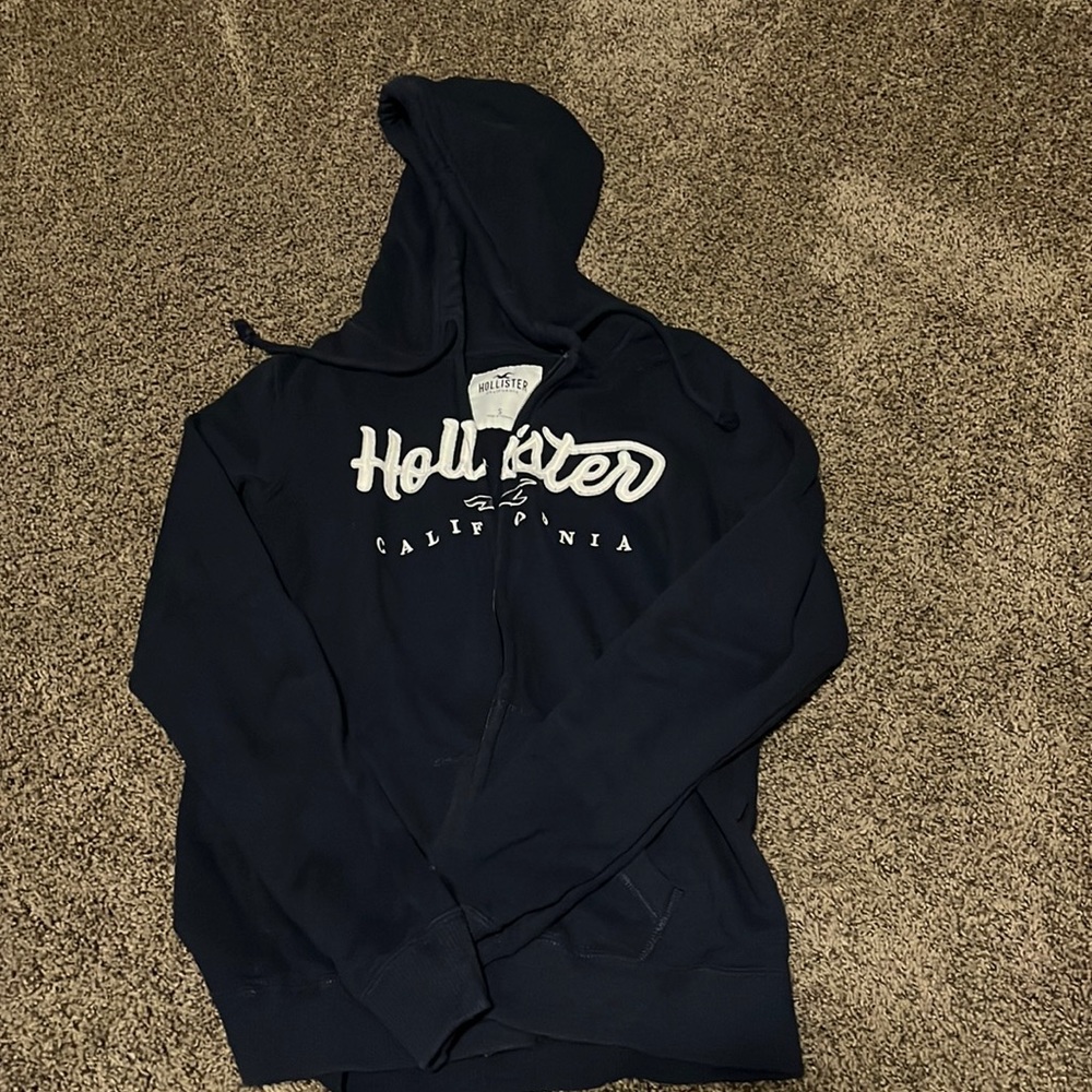 Hollister navy blue hoodie size small